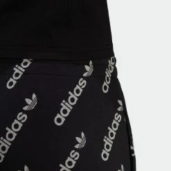 Women's Adidas Originals Monogram Track Pants BLACK -women‘s Sales Store HM4887 7
