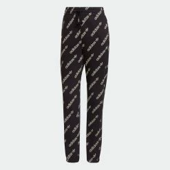 Women's Adidas Originals Monogram Track Pants BLACK