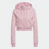 Women's Adidas Originals Cropped Monogram Jacket True Pink PINK -women‘s Sales Store HM4888 9