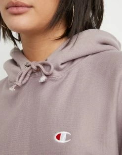Women's Champion RW Boyfriend Hoodie Vintage Mauve PURPLE -women‘s Sales Store HNS GF510Y06145 VintageMauve Detail02