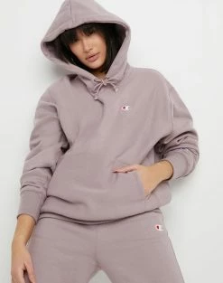 Women's Champion RW Boyfriend Hoodie Vintage Mauve PURPLE -women‘s Sales Store HNS GF510Y06145 VintageMauve Detail03