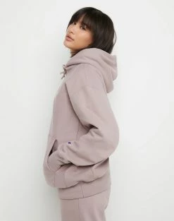 Women's Champion RW Boyfriend Hoodie Vintage Mauve PURPLE -women‘s Sales Store HNS GF510Y06145 VintageMauve Side