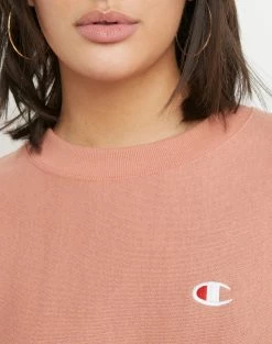 Women's Champion Reverse Weave Boyfriend Crew Timeless Coral ORANGE 10 Women's Champion Reverse Weave Boyfriend Crew Timeless Coral ORANGE -women‘s Sales Store HNS GF569549302 TimelessCoral Detail02