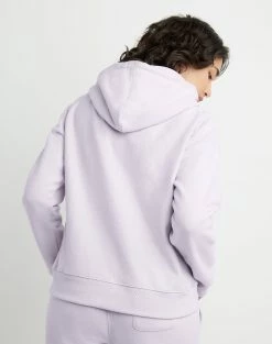 Women's Champion RW Hoodie C Logo Urban Lilac PURPLE 7 Women's Champion RW Hoodie C Logo Urban Lilac PURPLE -women‘s Sales Store HNS GF857Y06145 UrbanLilac Back