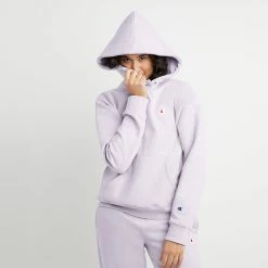 Women's Champion RW Hoodie C Logo Urban Lilac PURPLE