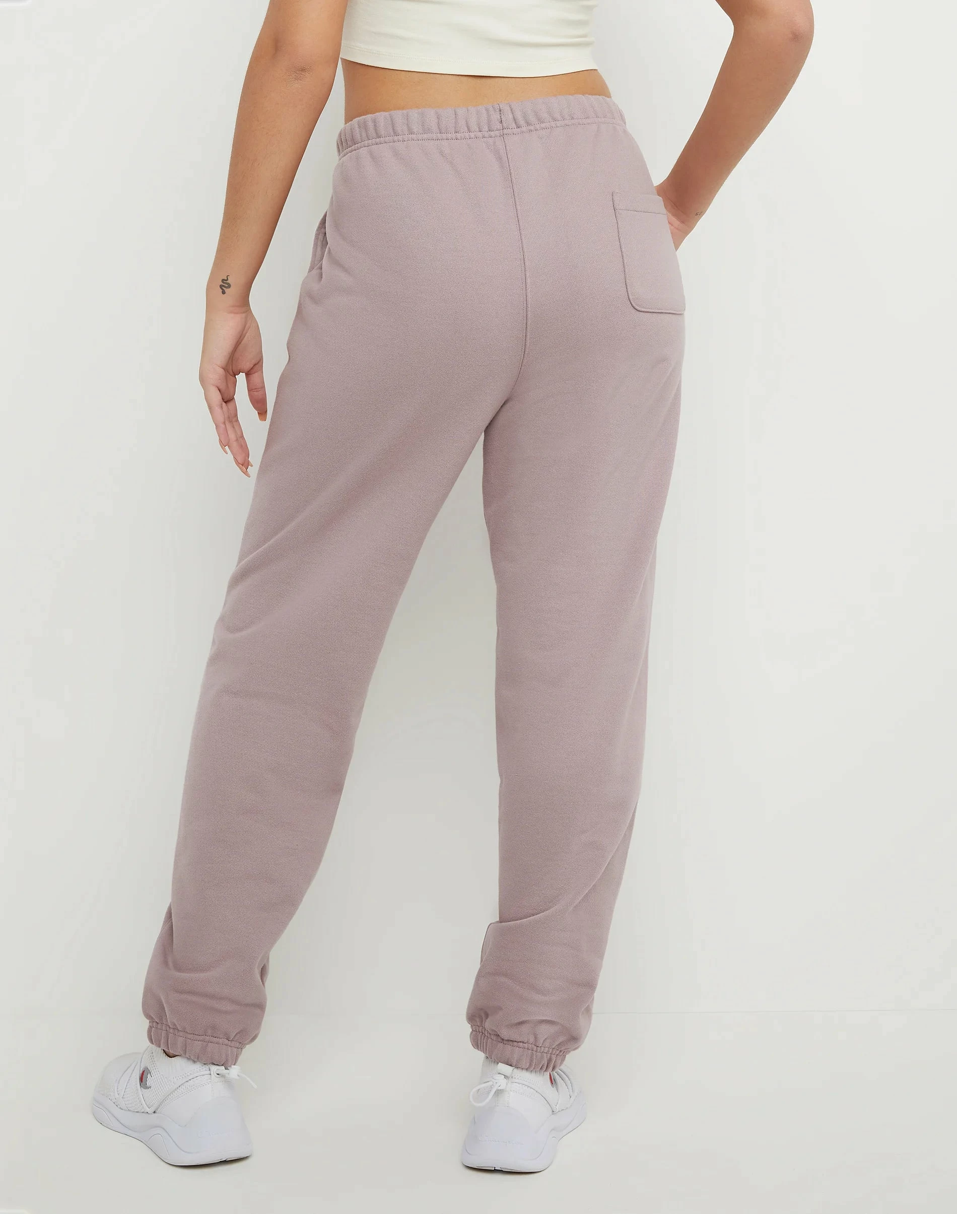 Women's Champion Reverse Weave Boyfriend Sweatpants Vintage Mauve PURPLE 4 Women's Champion Reverse Weave Boyfriend Sweatpants Vintage Mauve PURPLE - Image 2