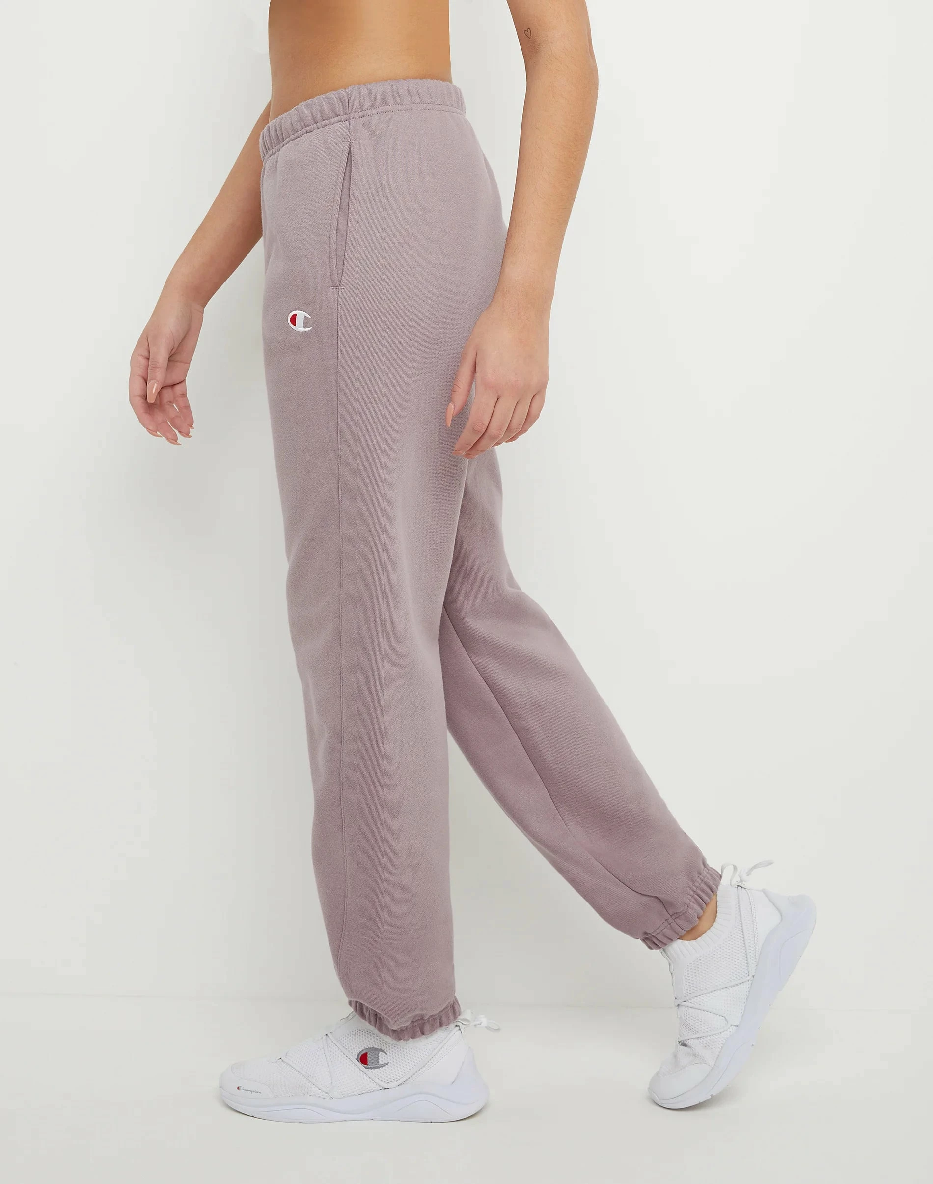 Women's Champion Reverse Weave Boyfriend Sweatpants Vintage Mauve PURPLE 8 Women's Champion Reverse Weave Boyfriend Sweatpants Vintage Mauve PURPLE - Image 6