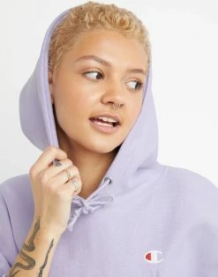 Women's Champion RW Drop Shoulder Cropped Hoodie Urban Lilac PURPLE 13 Women's Champion RW Drop Shoulder Cropped Hoodie Urban Lilac PURPLE -women‘s Sales Store HNS WL3153549302 UrbanLilac Detail02