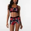 Women's Ethika Bomber Rose Drip Boy Shorts RED -women‘s Sales Store WLUS1636 view4