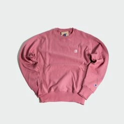 Women's Champion Reverse Weave Crew Terracotta Pink PINK