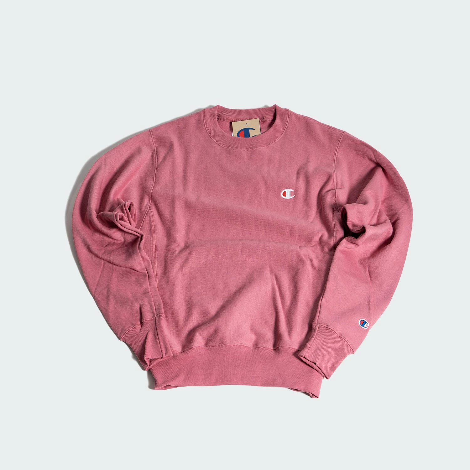 Women's Champion Reverse Weave Crew Terracotta Pink PINK 3 Women's Champion Reverse Weave Crew Terracotta Pink PINK