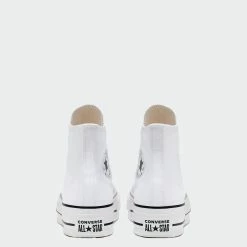 Women's Converse Canvas Platform Chuck Taylor All Star High Top Shoes White WHITE -women‘s Sales Store Women s Converse Canvas Platform Chuck Taylor All Star Shoes White 560846F