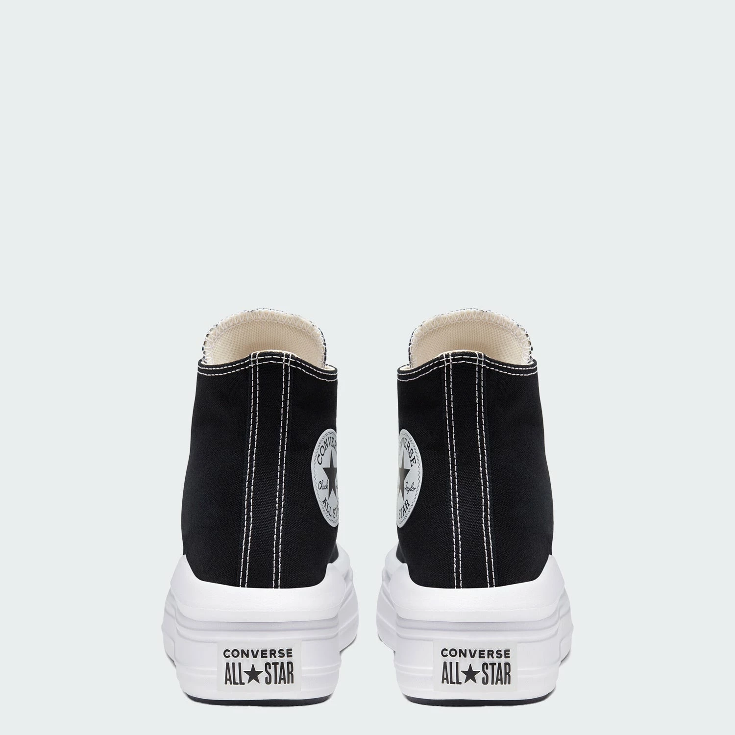 Women's Converse Chuck Taylor All Star Move Hi Shoes Black BLACK 7 Women's Converse Chuck Taylor All Star Move Hi Shoes Black BLACK - Image 5