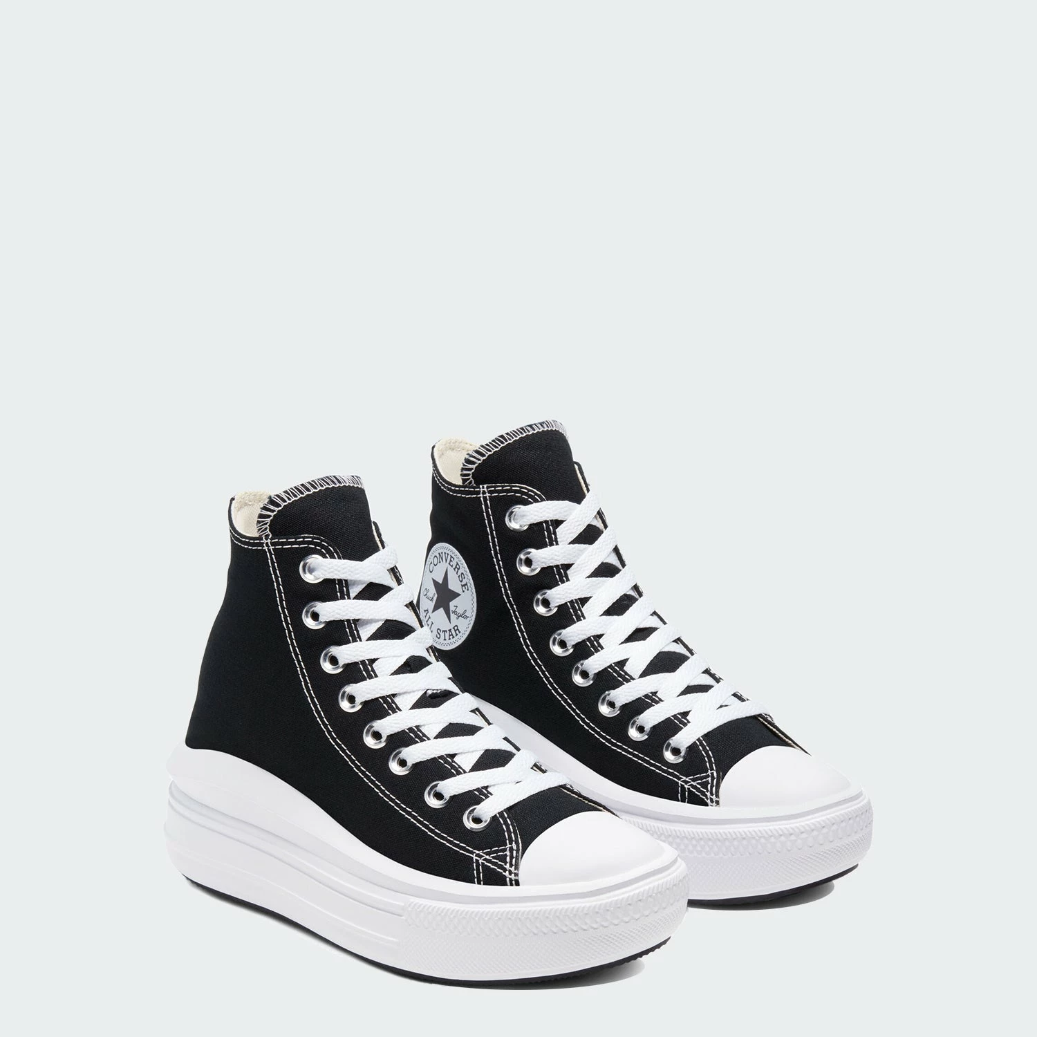 Women's Converse Chuck Taylor All Star Move Hi Shoes Black BLACK 6 Women's Converse Chuck Taylor All Star Move Hi Shoes Black BLACK - Image 4