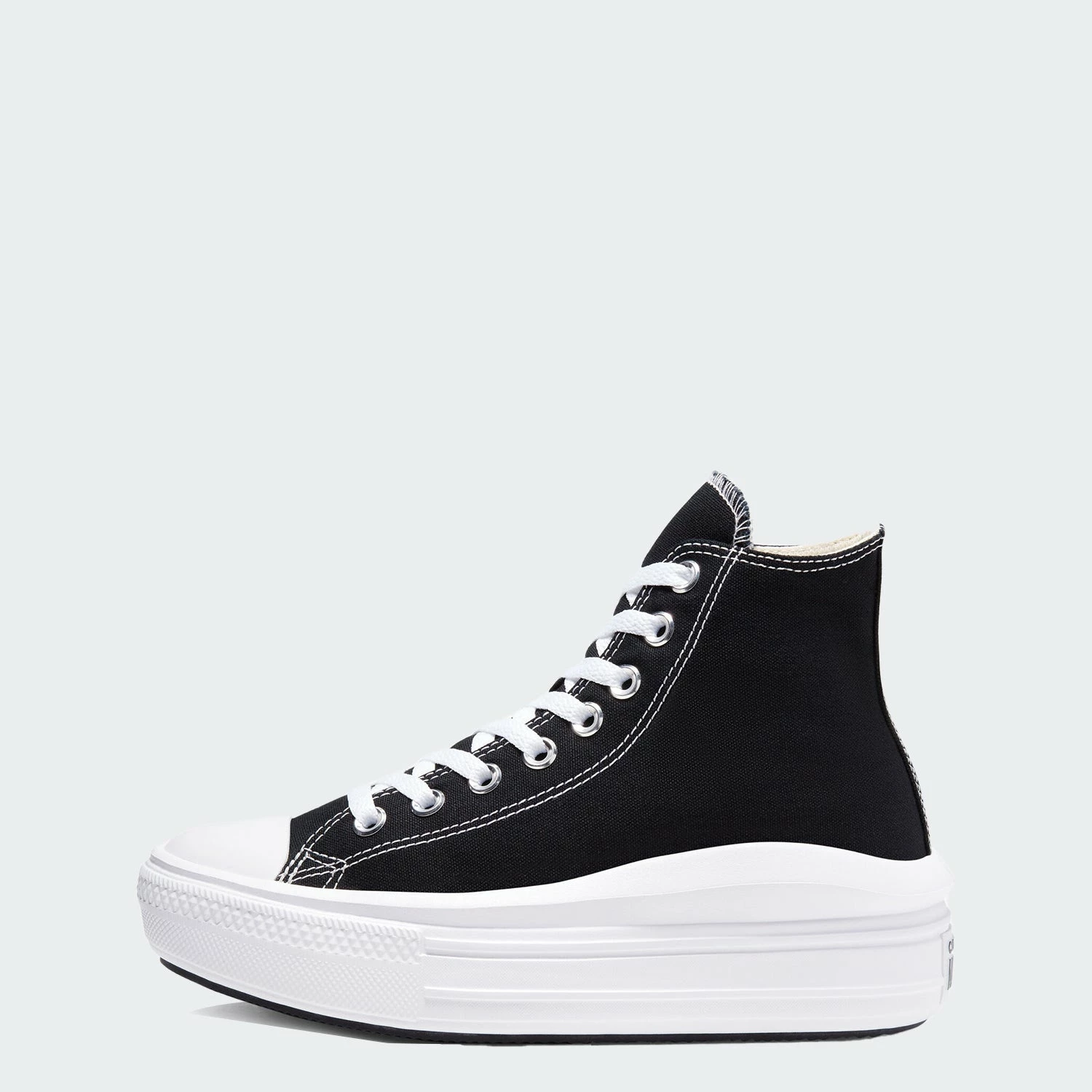 Women's Converse Chuck Taylor All Star Move Hi Shoes Black BLACK 4 Women's Converse Chuck Taylor All Star Move Hi Shoes Black BLACK - Image 2