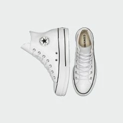 Women's Converse Clean Leather Platform Chuck Taylor All Star Shoes White WHITE 13 Women's Converse Clean Leather Platform Chuck Taylor All Star Shoes White WHITE -women‘s Sales Store Women s Converse Clean Leather Platform Chuck Taylor All Star Shoes White 561676C 03