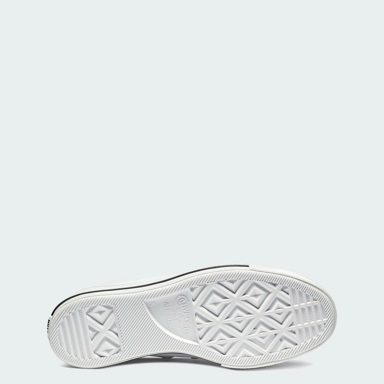 Women's Converse Clean Leather Platform Chuck Taylor All Star Shoes White WHITE 5 Women's Converse Clean Leather Platform Chuck Taylor All Star Shoes White WHITE - Image 3