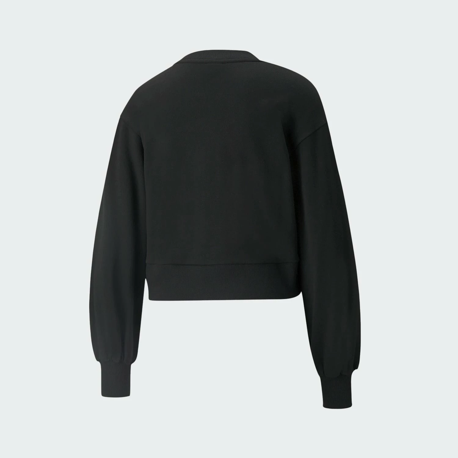 Women's PUMA Classics Puff Sleeve Crew Neck Sweatshirt Black BLACK 4 Women's PUMA Classics Puff Sleeve Crew Neck Sweatshirt Black BLACK - Image 2