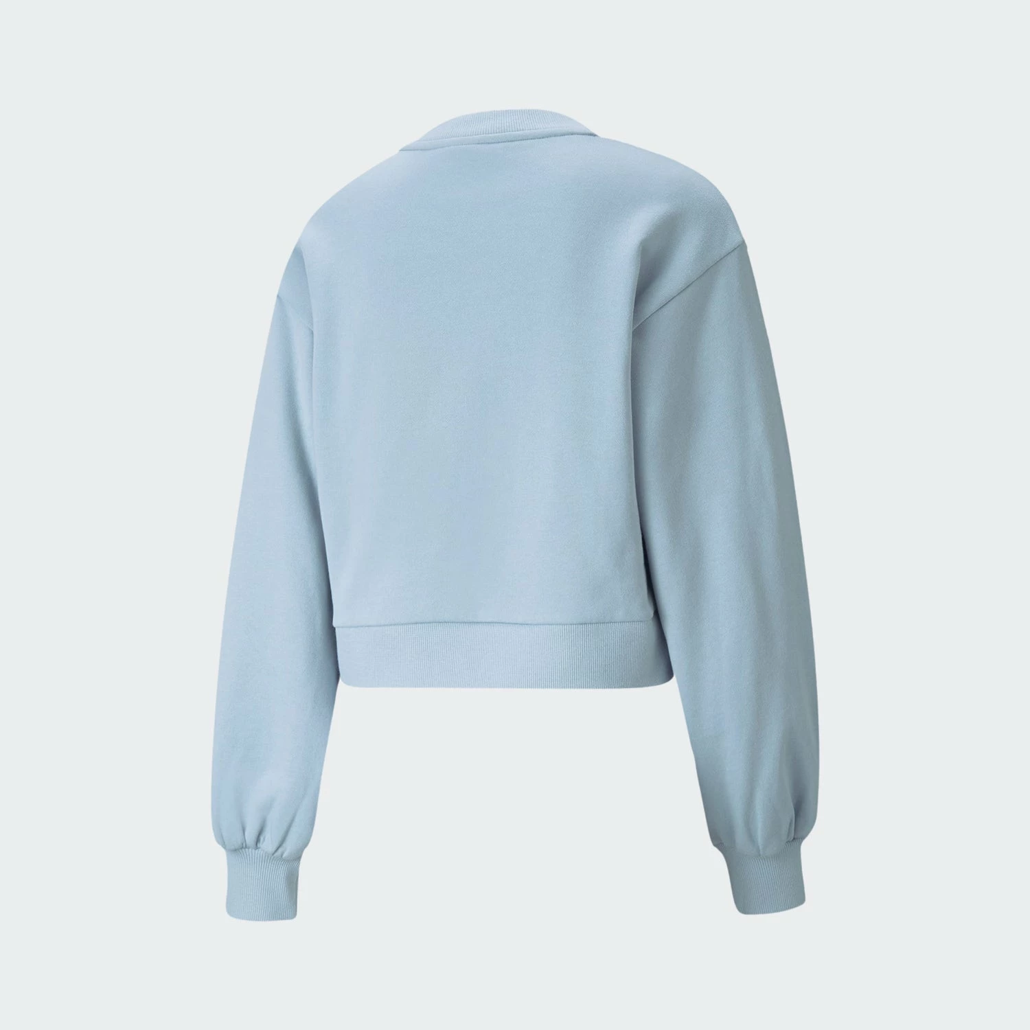 Women's PUMA Classics Puff Sleeve Crew Neck Sweatshirt Blue Fog LIGHT BLUE 4 Women's PUMA Classics Puff Sleeve Crew Neck Sweatshirt Blue Fog LIGHT BLUE - Image 2