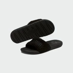 Women's PUMA Cool Cat Sherpa Slides Black BLACK 10 Women's PUMA Cool Cat Sherpa Slides Black BLACK -women‘s Sales Store Women s PUMA Cool Cat Sherpa Slides Black 38345301 01