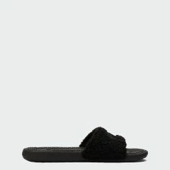 Women's PUMA Cool Cat Sherpa Slides Black BLACK