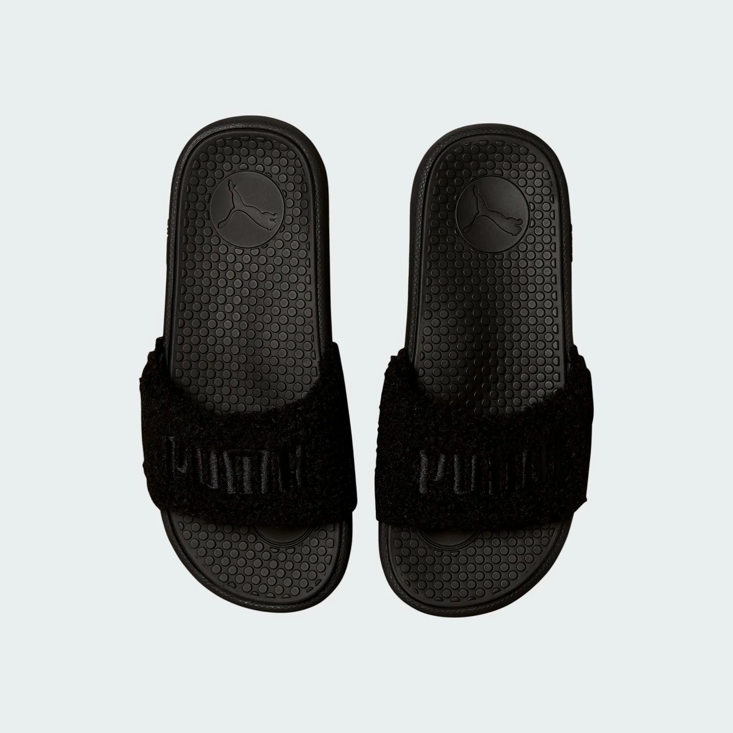 Women's PUMA Cool Cat Sherpa Slides Black BLACK 5 Women's PUMA Cool Cat Sherpa Slides Black BLACK - Image 3