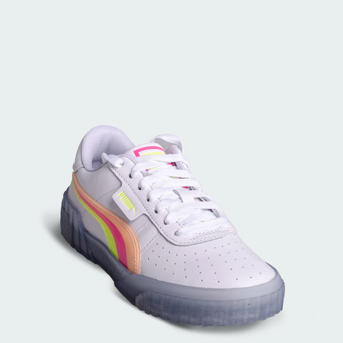 Women's PUMA Cali Neon Iced Shoes WHITE 4 Women's PUMA Cali Neon Iced Shoes WHITE - Image 2