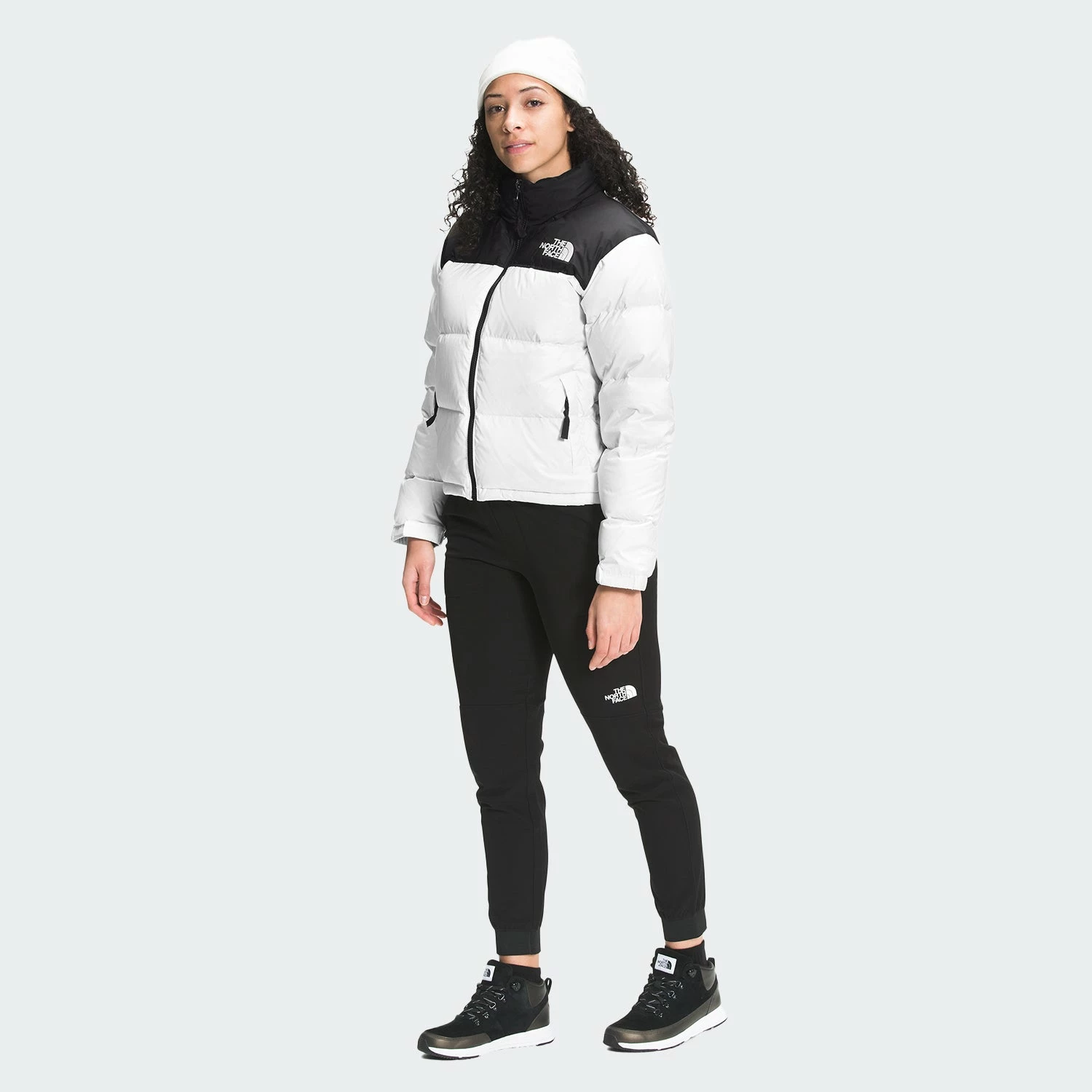 Women’s The North Face 1996 Retro Nuptse Jacket White Black WHITE 7 Women’s The North Face 1996 Retro Nuptse Jacket White Black WHITE - Image 5