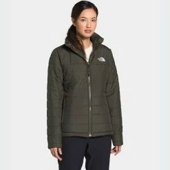 Women's The North Face Mossbud Jacket Taupe Green GREEN