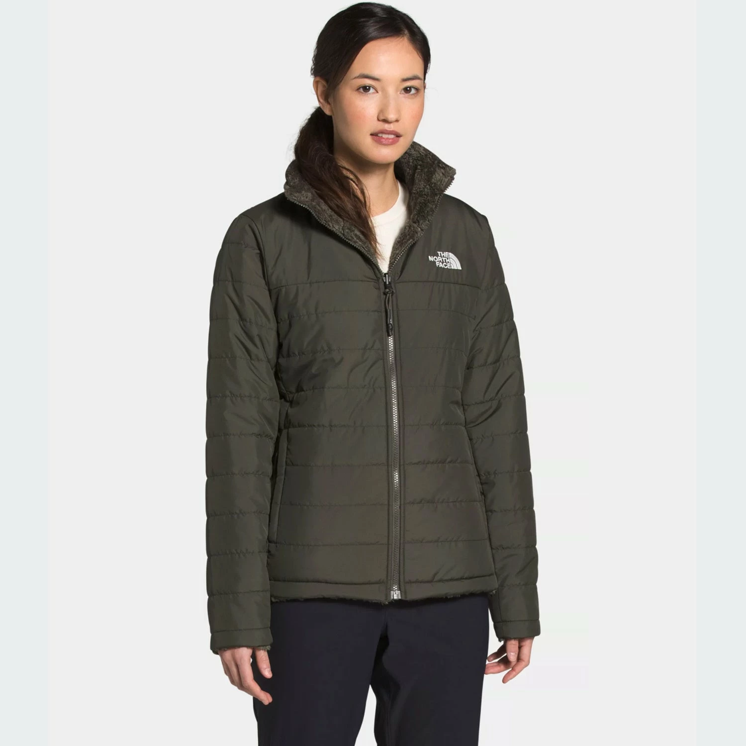 Women's The North Face Mossbud Jacket Taupe Green GREEN 3 Women's The North Face Mossbud Jacket Taupe Green GREEN