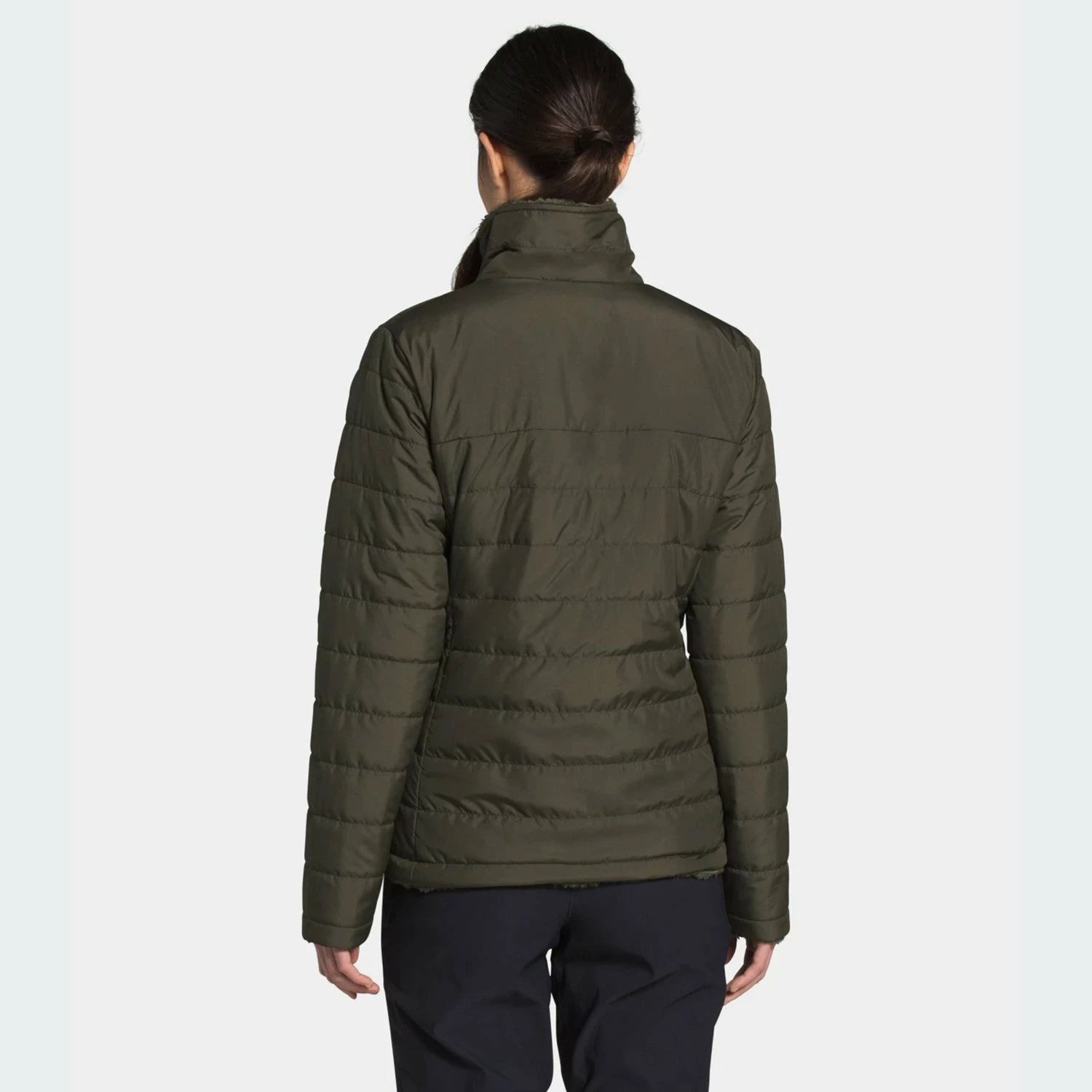 Women's The North Face Mossbud Jacket Taupe Green GREEN 4 Women's The North Face Mossbud Jacket Taupe Green GREEN - Image 2