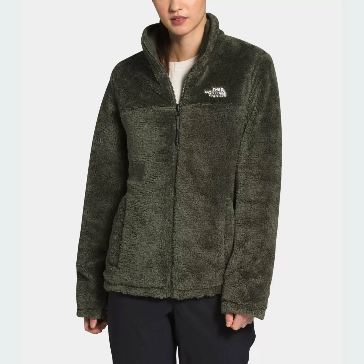 Women's The North Face Mossbud Jacket Taupe Green GREEN 6 Women's The North Face Mossbud Jacket Taupe Green GREEN - Image 4
