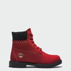 Women's Timberland Heritage 6-Inch Waterproof Boots Red RED