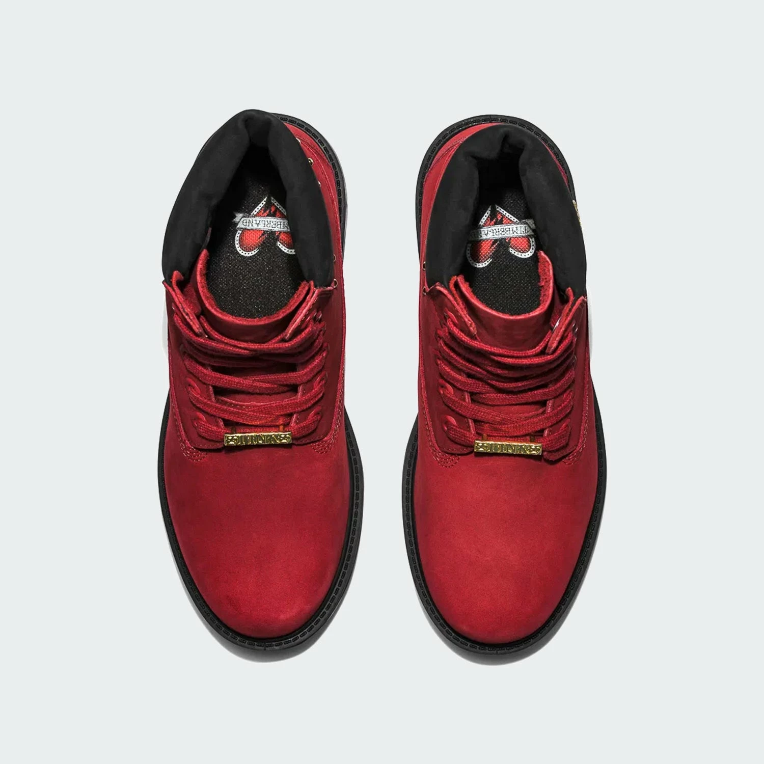 Women's Timberland Heritage 6-Inch Waterproof Boots Red RED 5 Women's Timberland Heritage 6-Inch Waterproof Boots Red RED - Image 3