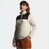 Women's The North Face TKA Glacier Snap-Neck Pullover Vintage White WHITE -women‘s Sales Store Women sTheNorthFaceTKAGlacierSnap NeckPulloverVintageWhiteNF0A48KML0E 1