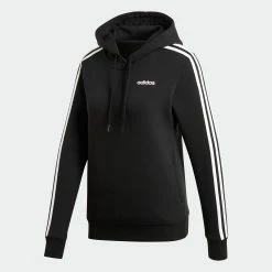 Women's Adidas Essentials 3-Stripes Hoodie Black BLACK