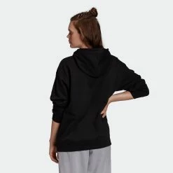 Women's Adidas Essentials Trefoil Hoodie Black BLACK -women‘s Sales Store Women sadidasEssentialsTrefoilHoodieBlackGD4291 1
