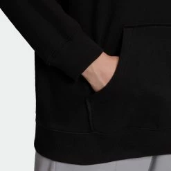 Women's Adidas Essentials Trefoil Hoodie Black BLACK -women‘s Sales Store Women sadidasEssentialsTrefoilHoodieBlackGD4291 3