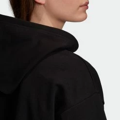 Women's Adidas Essentials Trefoil Hoodie Black BLACK -women‘s Sales Store Women sadidasEssentialsTrefoilHoodieBlackGD4291 4