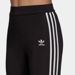 Women's Adidas Originals Adicolor 3-Stripes Leggings Black BLACK -women‘s Sales Store Women sadidasOriginalsAdicolor3 StripesLeggingsBlackGN4504 2