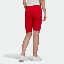 Women's Adidas Originals Adicolor 3D Trefoil Biker Shorts Scarlet RED -women‘s Sales Store Women sadidasOriginalsAdicolor3DTrefoilBikerShortsScarletGD2323 1