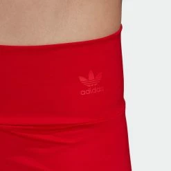Women's Adidas Originals Adicolor 3D Trefoil Biker Shorts Scarlet RED -women‘s Sales Store Women sadidasOriginalsAdicolor3DTrefoilBikerShortsScarletGD2323 2