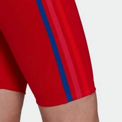 Women's Adidas Originals Adicolor 3D Trefoil Biker Shorts Scarlet RED -women‘s Sales Store Women sadidasOriginalsAdicolor3DTrefoilBikerShortsScarletGD2323 4