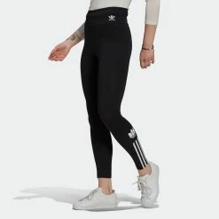 Women's Adidas Originals Adicolor 3D Trefoil High-Waisted Tights Black BLACK 10 Women's Adidas Originals Adicolor 3D Trefoil High-Waisted Tights Black BLACK -women‘s Sales Store Women sadidasOriginalsAdicolor3DTrefoilHigh WaistedTightsCrewBlackGT8461 4