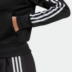 Women's Adidas Originals Adicolor Classics Firebird Primeblue Track Jacket Black BLACK -women‘s Sales Store Women sadidasOriginalsAdicolorClassicsFirebirdPrimeblueTrackJacketBlackGN2817 3