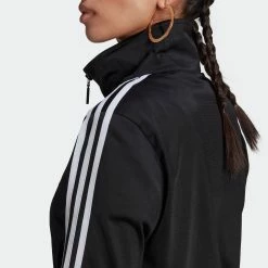 Women's Adidas Originals Adicolor Classics Firebird Primeblue Track Jacket Black BLACK -women‘s Sales Store Women sadidasOriginalsAdicolorClassicsFirebirdPrimeblueTrackJacketBlackGN2817 4