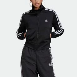 Women's Adidas Originals Adicolor Classics Firebird Primeblue Track Jacket Black BLACK -women‘s Sales Store Women sadidasOriginalsAdicolorClassicsFirebirdPrimeblueTrackJacketBlackGN2817 5