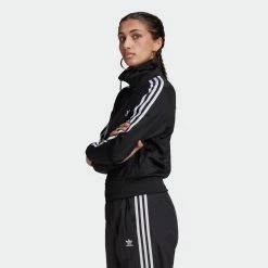 Women's Adidas Originals Adicolor Classics Firebird Primeblue Track Jacket Black BLACK -women‘s Sales Store Women sadidasOriginalsAdicolorClassicsFirebirdPrimeblueTrackJacketBlackGN2817 6