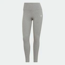Women's Adidas Originals Adicolor Essentials+ Ribbed 7/8 Leggings Grey GRAY