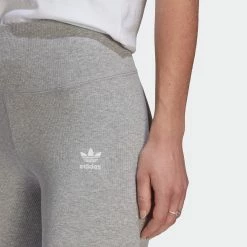 Women's Adidas Originals Adicolor Essentials+ Ribbed 7/8 Leggings Grey GRAY -women‘s Sales Store Women sadidasOriginalsAdicolorEssentials Ribbed78LeggingsGreyHN5877 6